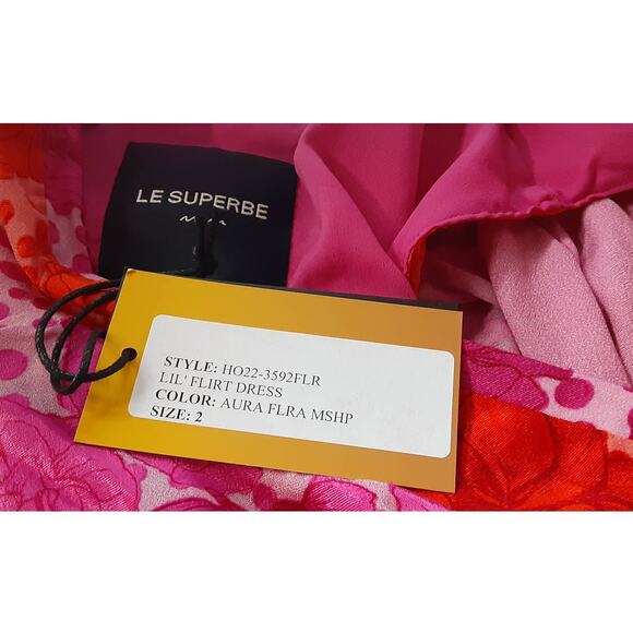 NWT - Revolve Le Superbe Aurora Flora Lil Flirt Dress Size: 2 - Picture 7 of 7